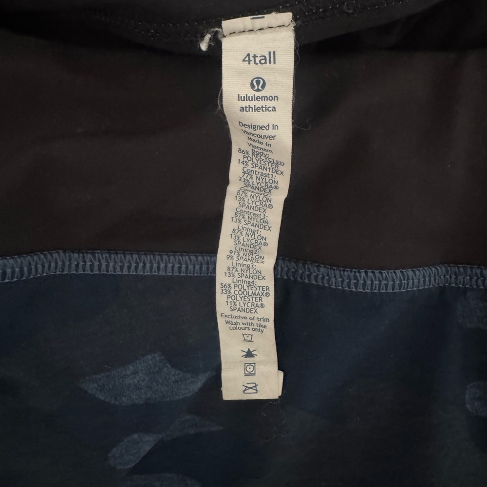 Lululemon Lululemon Run: Pace Setter Skirt Camo Blue 4 tall - Picture 3 of 3